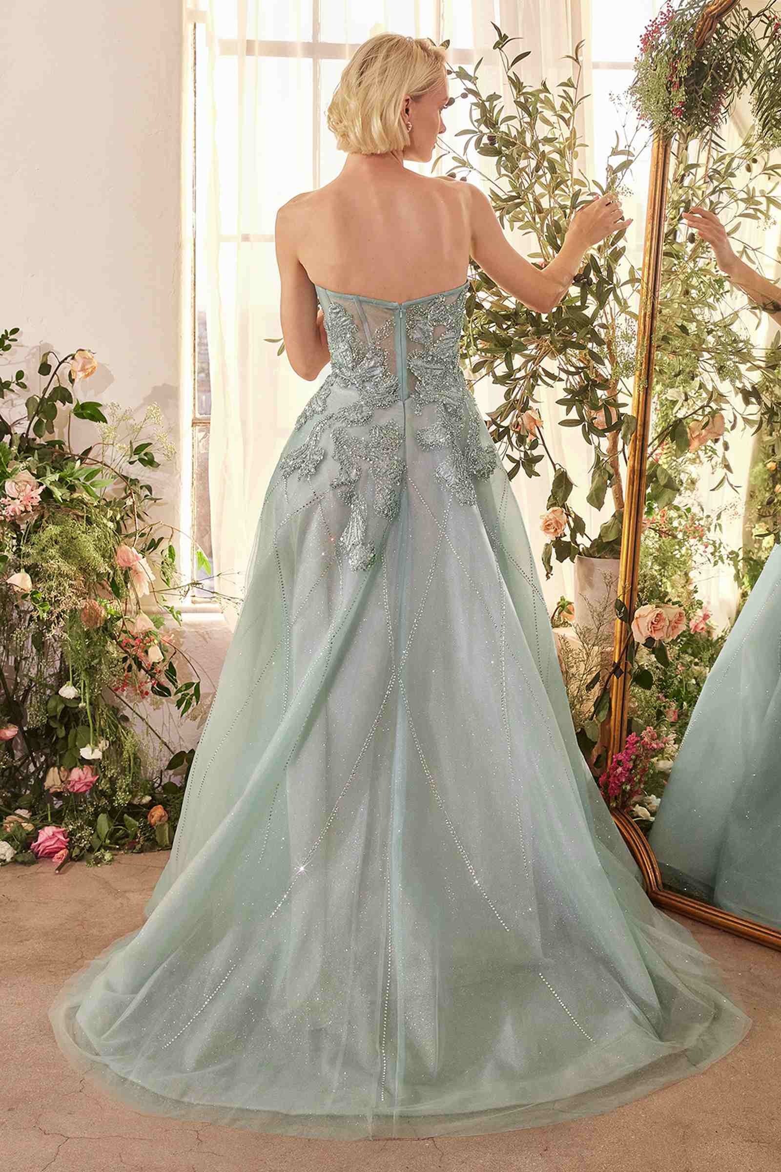 Andrea & Leo A1387 Dress Strapless Embellished Tulle Ball Gown