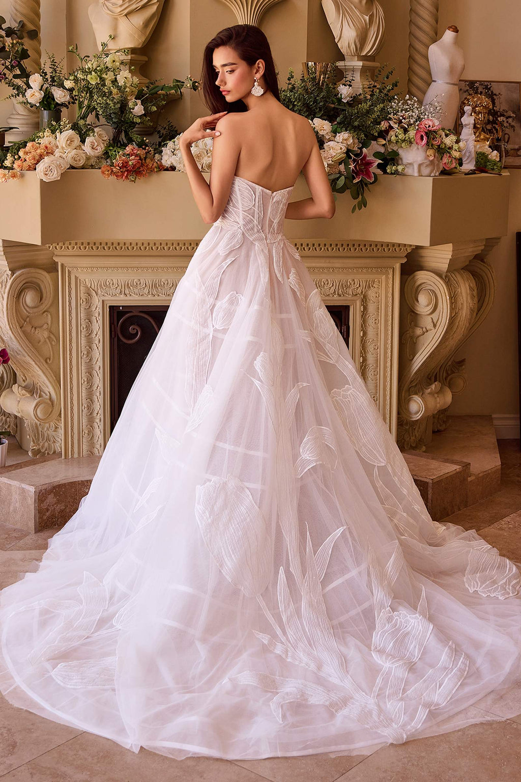 Andrea & Leo WL043 Dress Tullip Sequin Embroidered Wedding Ball Gown