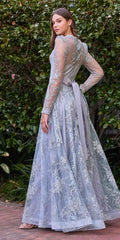 Cinderella Divine CD233 Long Sleeve Embellished Ball Gown